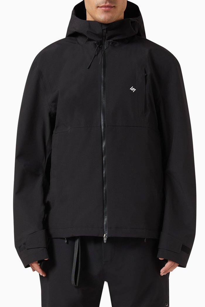 247 Technical Hooded Jacket, Black