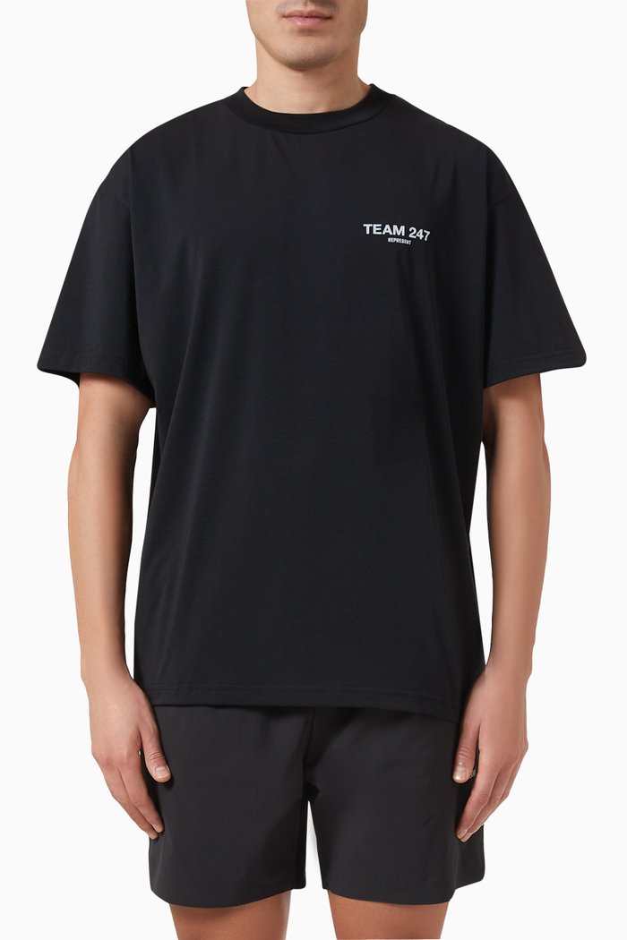 

Team 247 T-shirt in Jersey, Black
