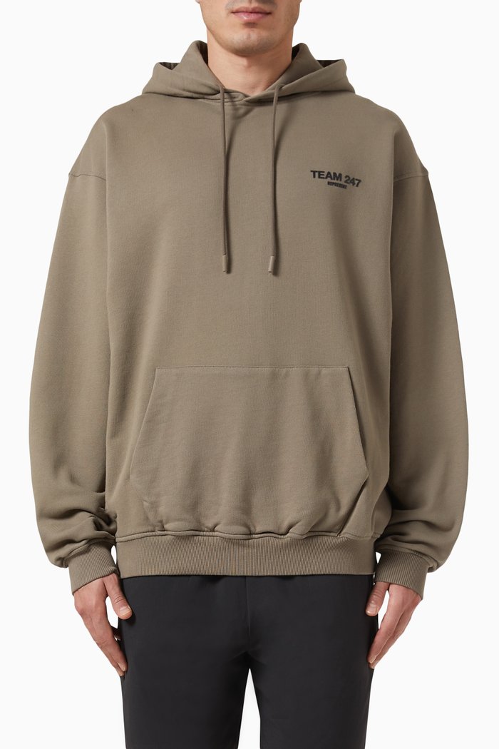 

Team 247 Hoodie in Cotton, Green