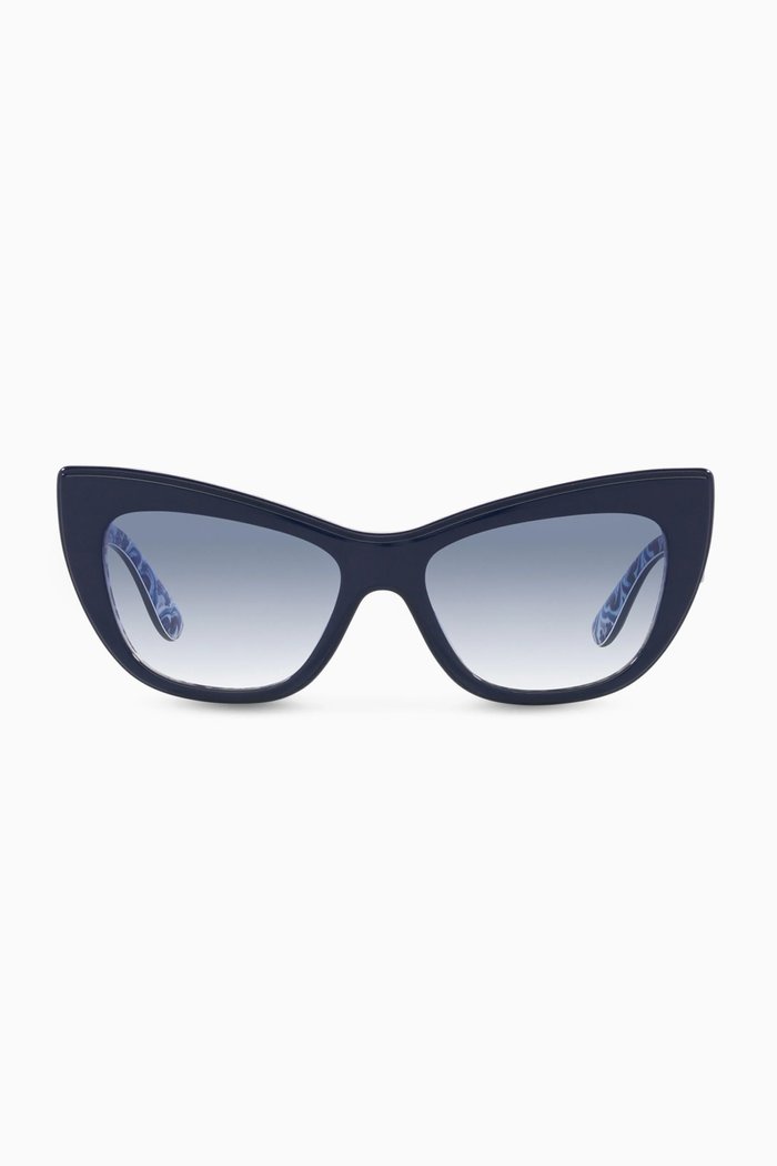 

Cat-eye Sunglasses in Acetate, Blue