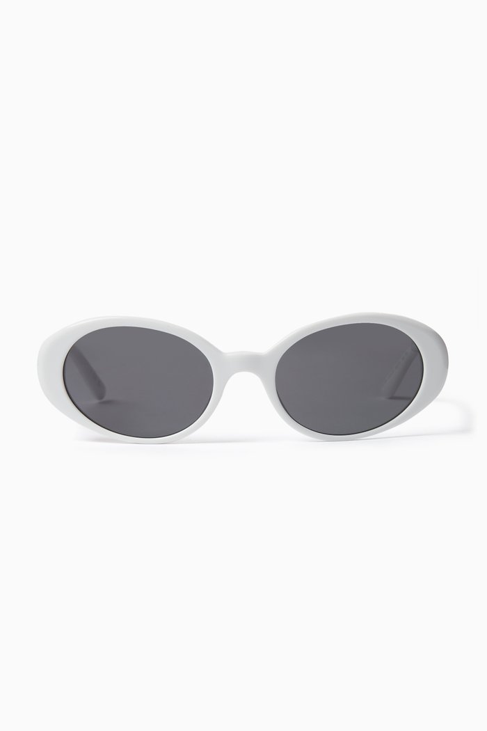 

Re-Edition DNA Round Sunglasses in Acetate, White