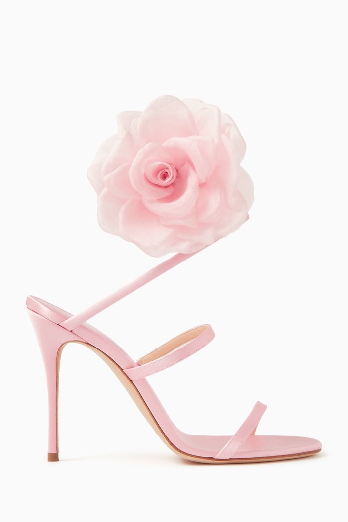 

Spiral 105 Sandals in Satin, Pink
