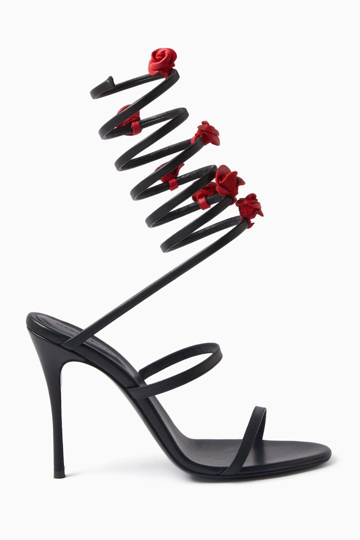 

Spiral 105 Sandals in Leather, Black