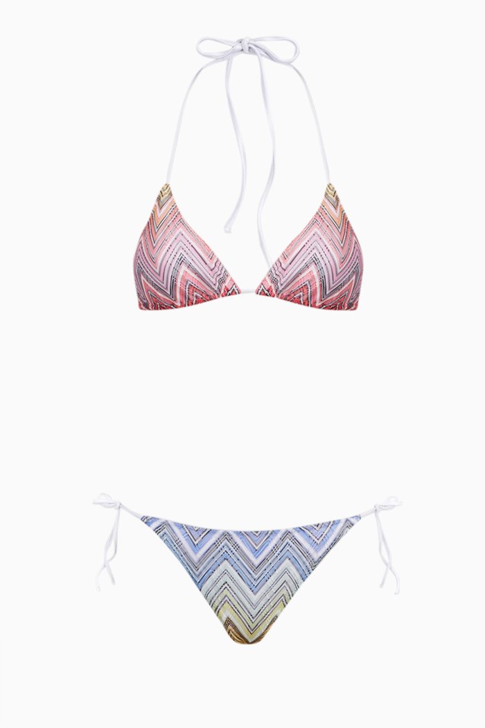 

Micro Shaded Chevron Bikini Set, Multicolour