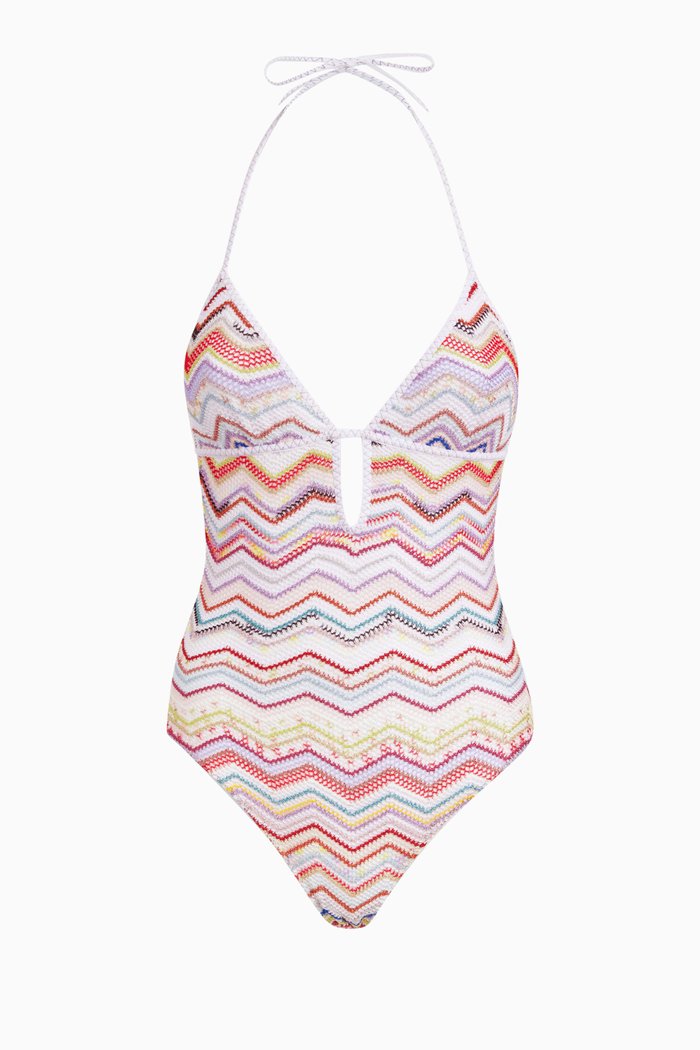 

Chevron One-piece Swimsuit, Multicolour