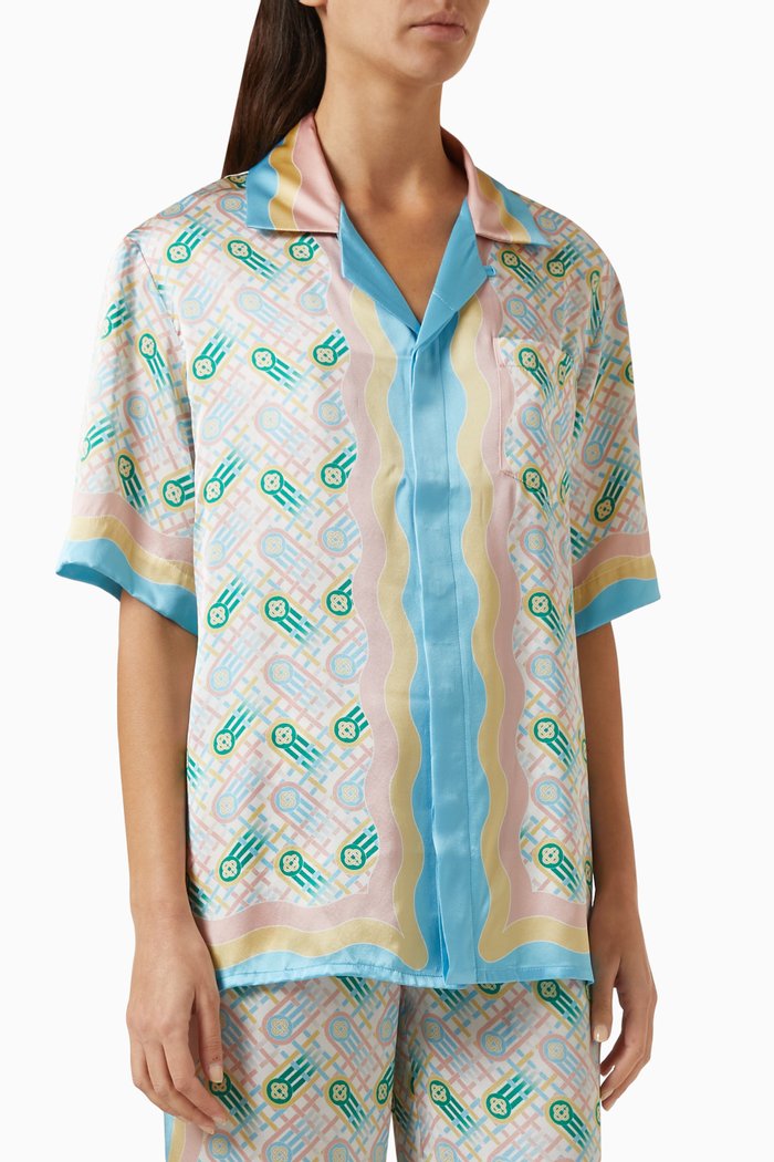 

Ping Pong Shirt in SIlk-twill, Multicolour