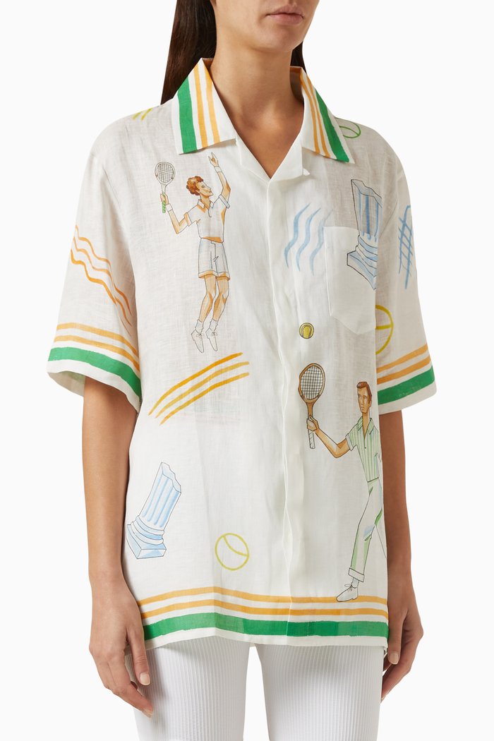 

Ping Pong Shirt in SIlk-twill, Multicolour