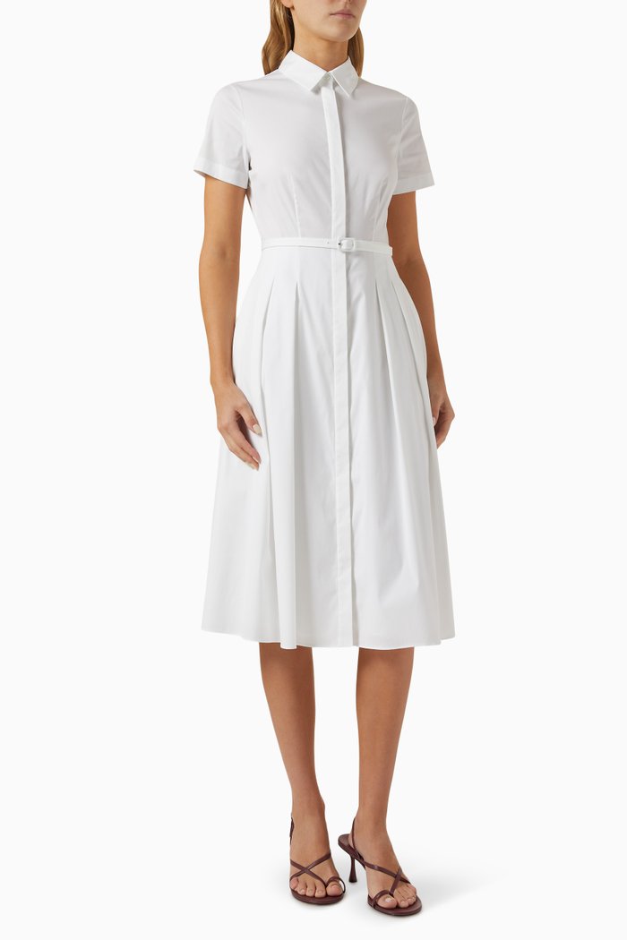 

Anya Midi Dress in Sequins, White
