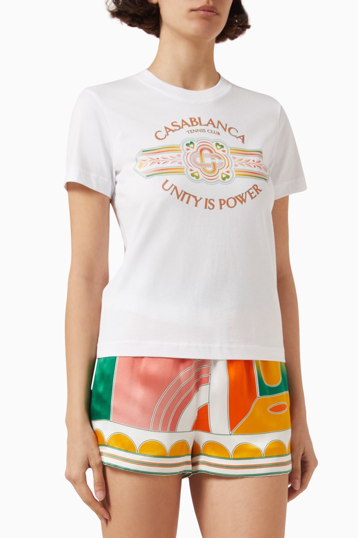 

Unity is Power T-shirt in Organic Cotton, White