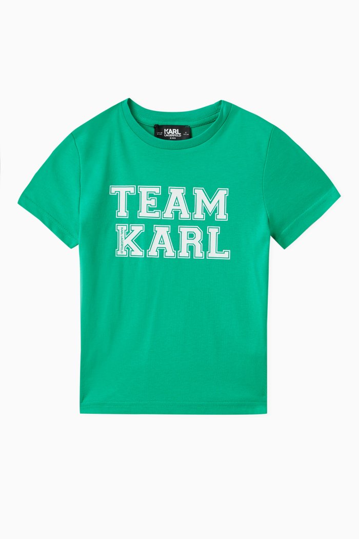 

Logo-print T-shirt in Cotton, Green