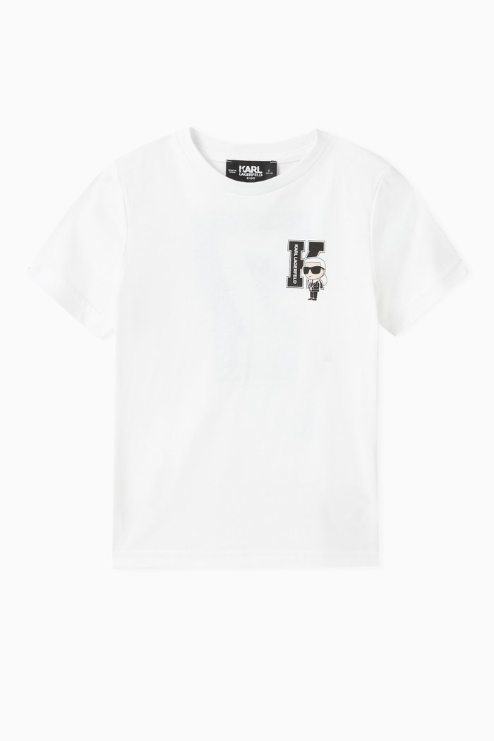 

Ikonik Karl Logo T-Shirt in Cotton, White