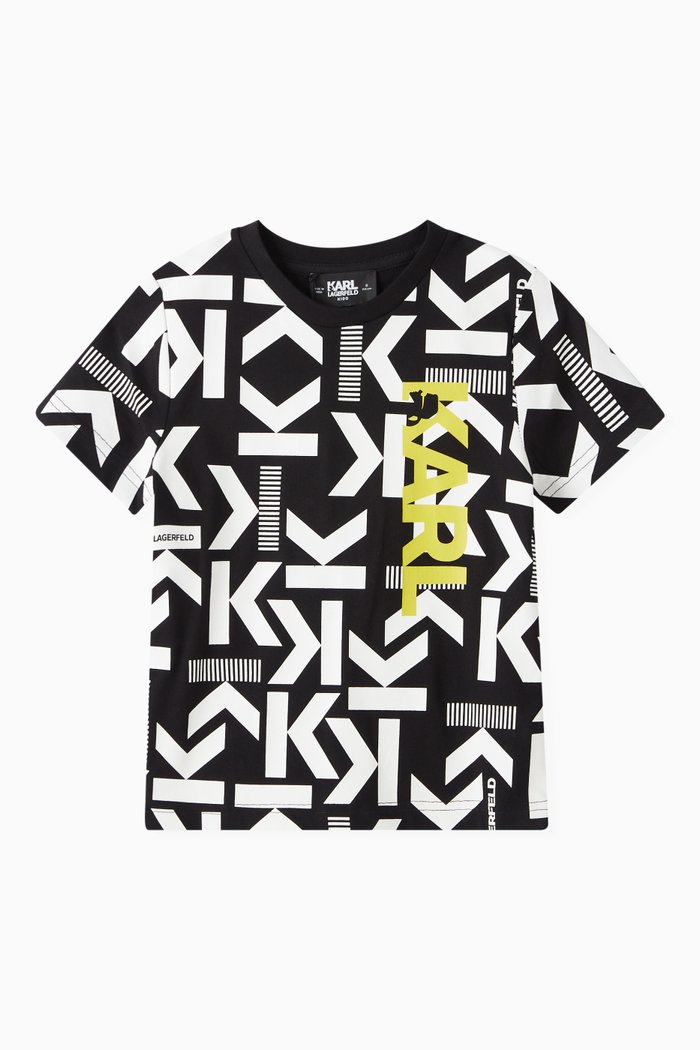 

Logo-print T-shirt in Cotton, Black