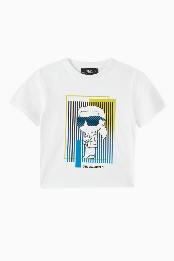 

Ikonik Karl Logo T-Shirt in Cotton, White