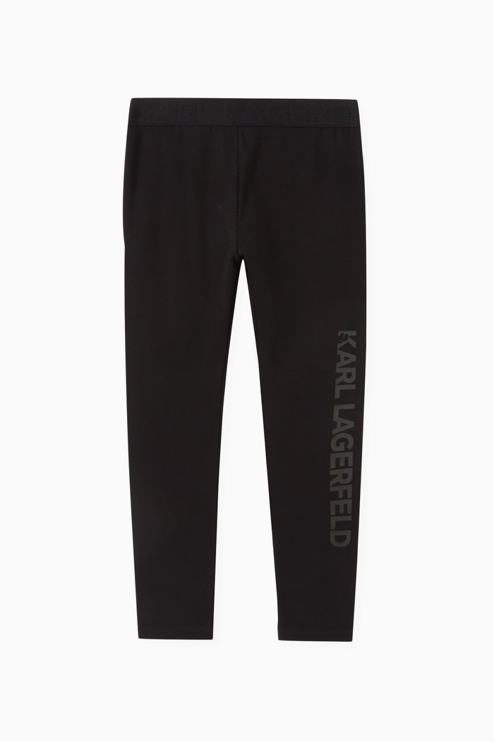 

Logo leggings in Cotton Blend, Black