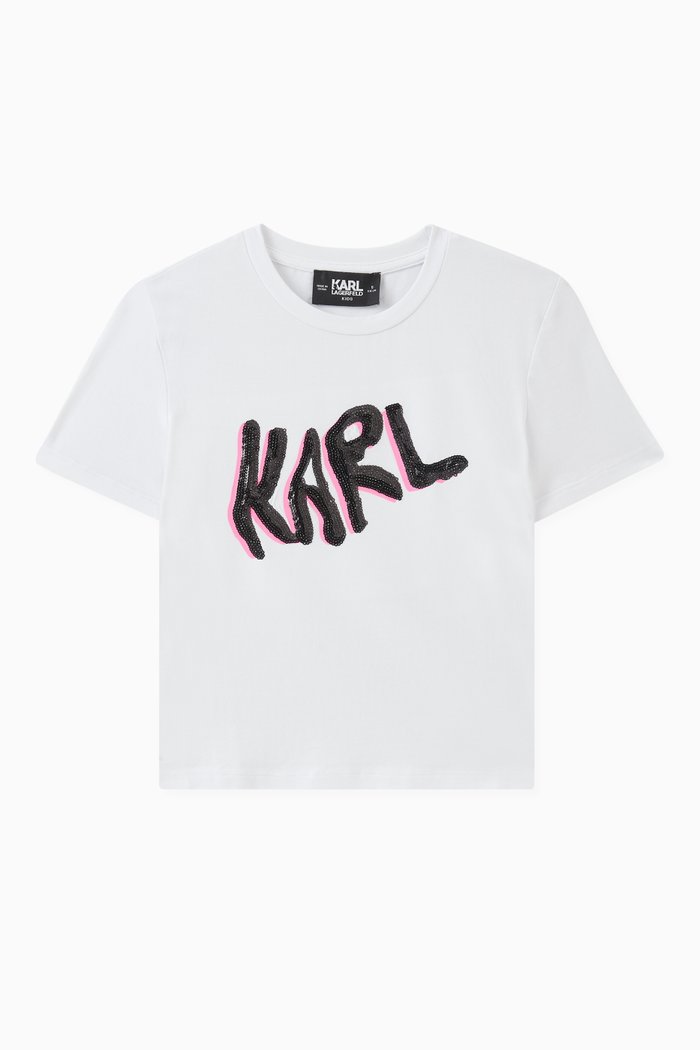 

Logo-embellished T-shirt in Cotton, White
