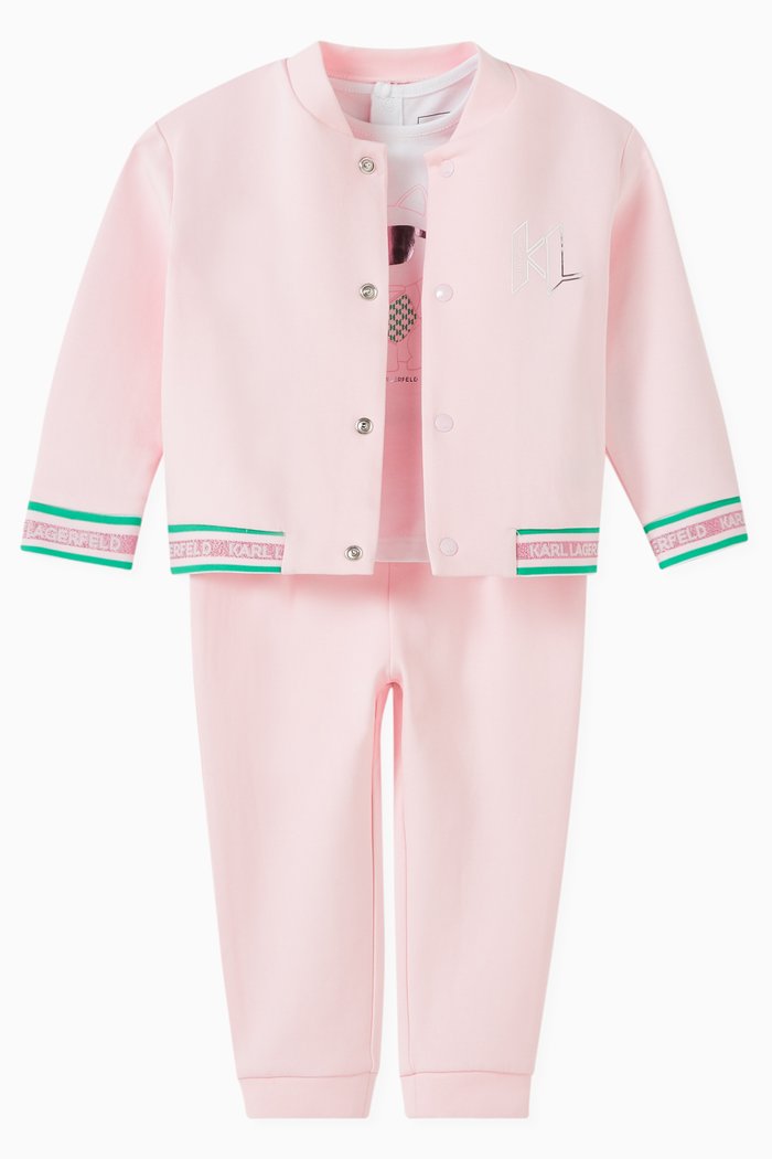 

Logo-print Tracksuit Set in Cotton Blend, White