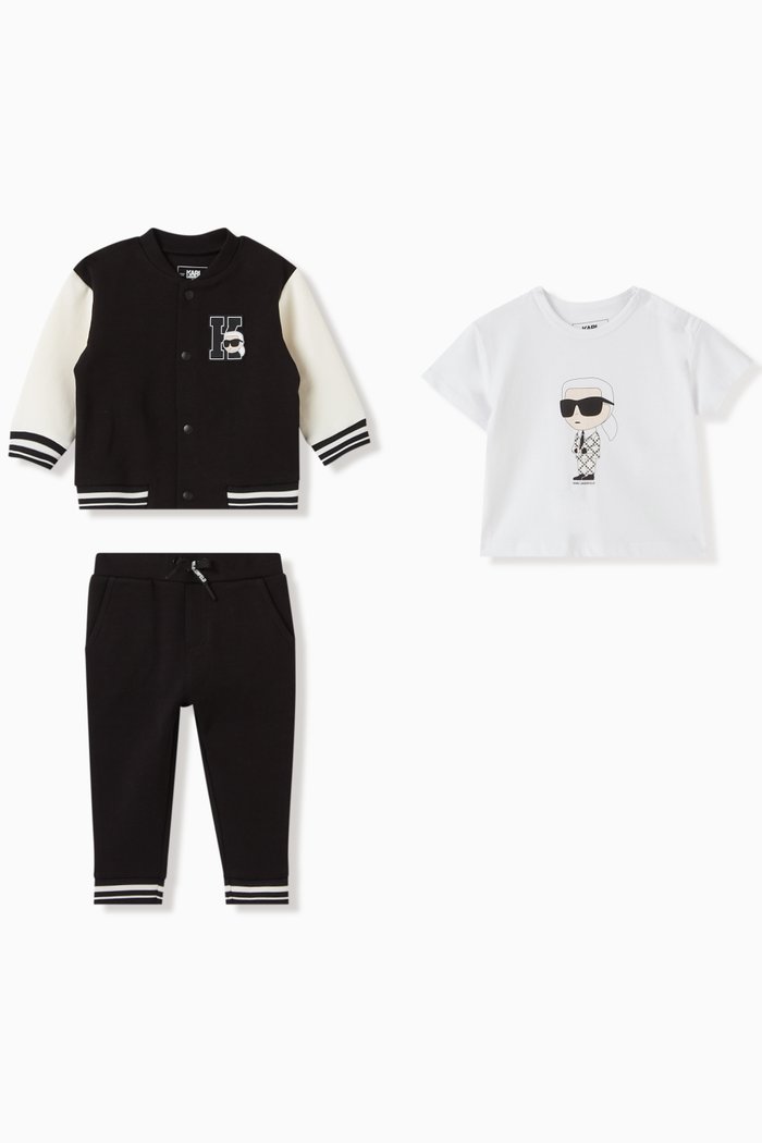 

K/Ikonik Jacket & Pants in Cotton-blend, Set of 3, Neutral