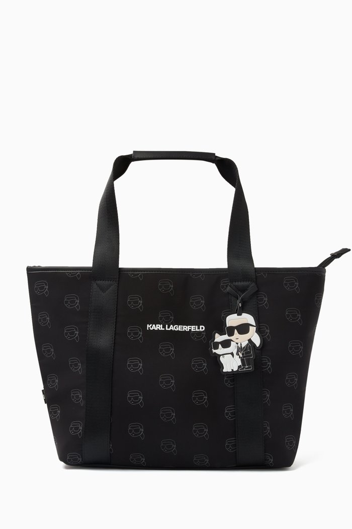 

K/Ikonik Tote Bag in Canvas, Black