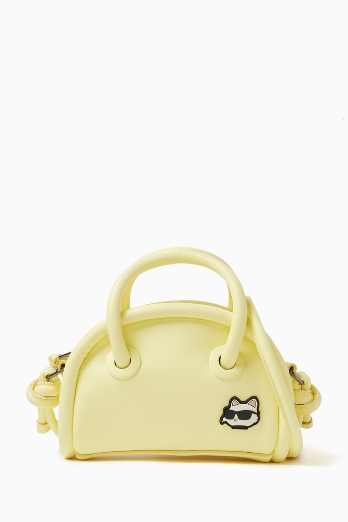 

Choupette Shoulder Bag in Faux Leather, Yellow