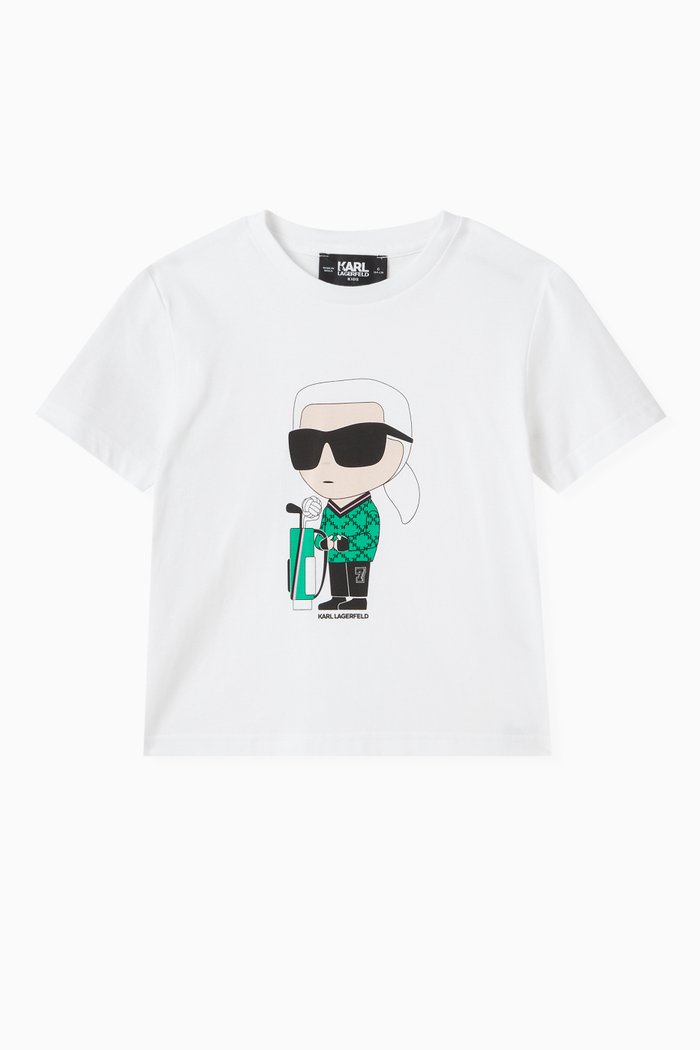 

Ikonik Graphic-print T-shirt in Organic Cotton, White