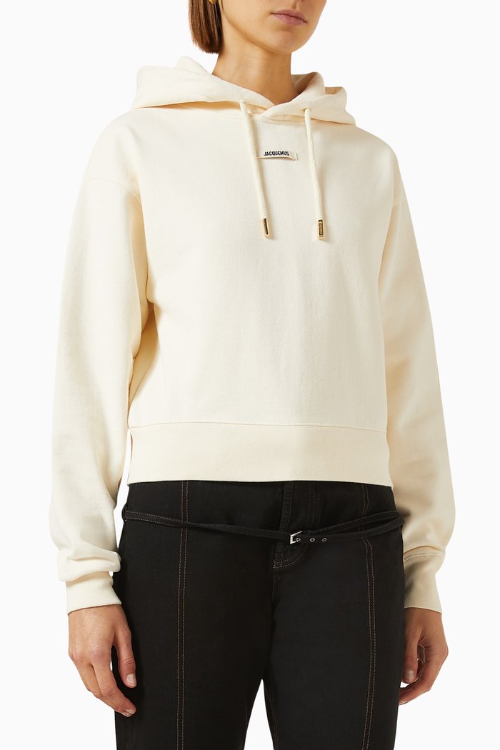 

Le hoodie Gros Grain in Cotton-fleece, Neutral