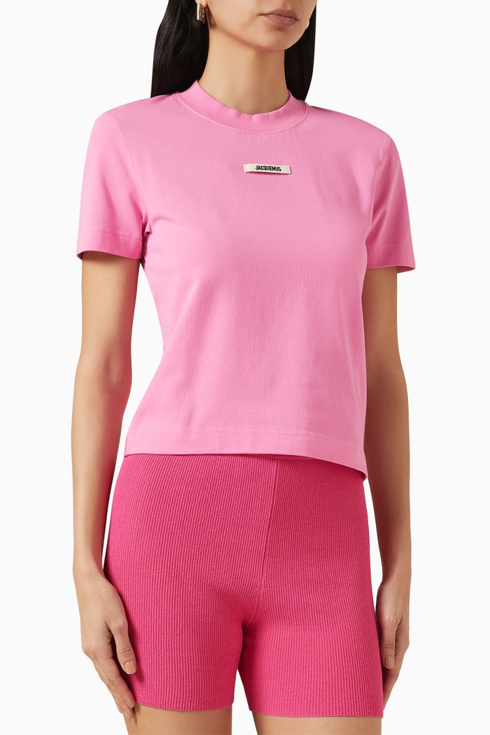 

Le T-shirt Gros Grain in Cotton, Pink