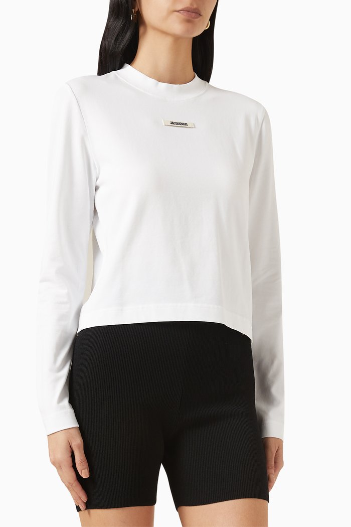 

Le T-shirt Gros Grain in Cotton, White