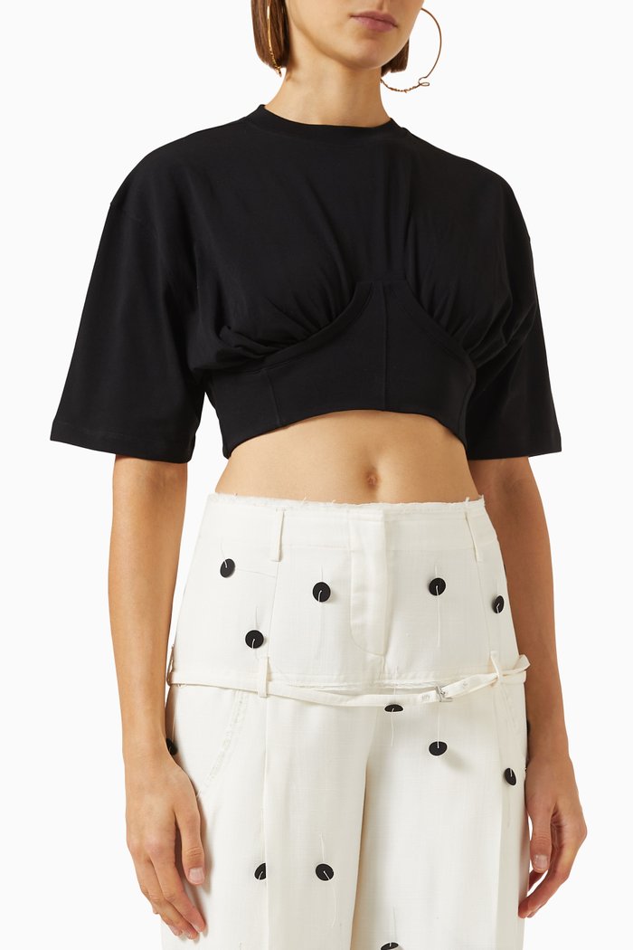 

Le T-shirt Caraco in Cotton-jersey, Black