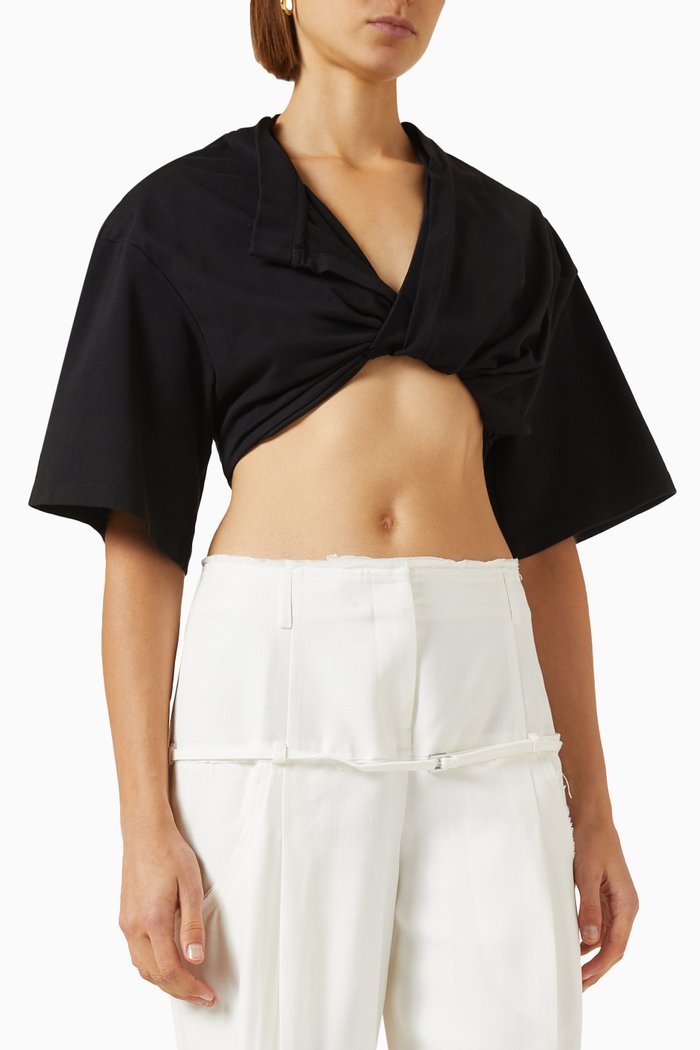 

Le T-shirt Bahia Court in Cotton, Black