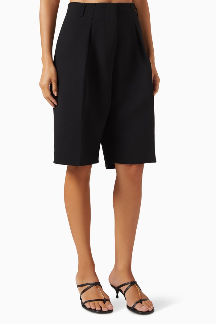 

Tailored Bermuda Shorts, Black