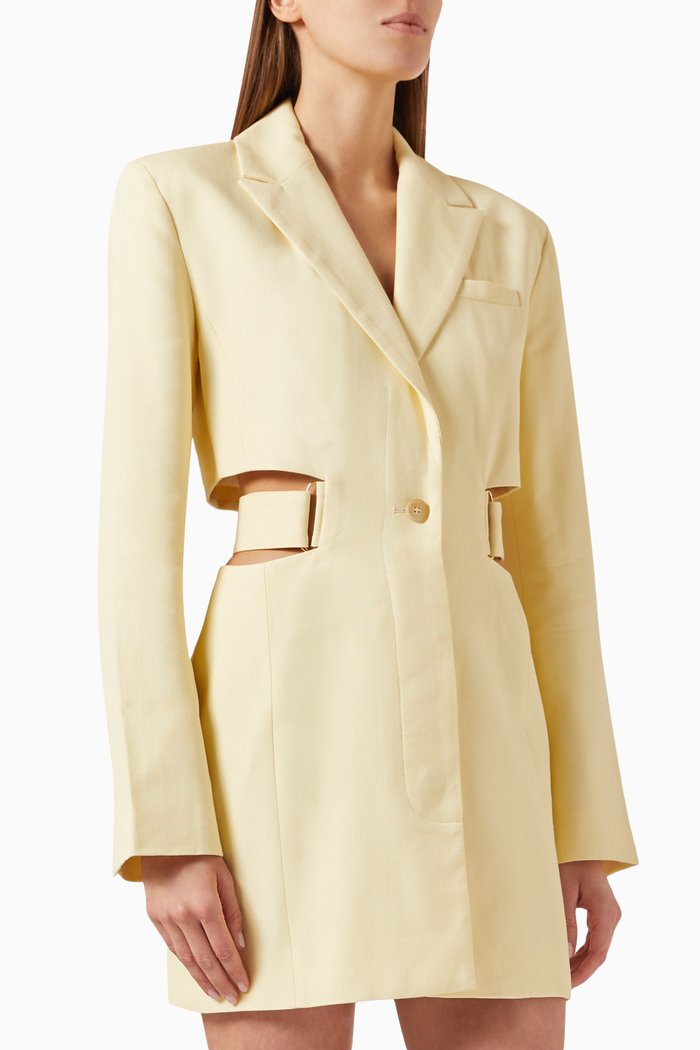 

La Robe Bari Mini Dress in Viscose, Yellow