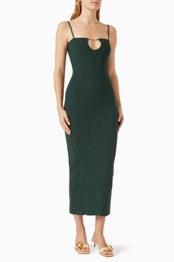 

La Robe Sierra Midi Dress in Knit, Green