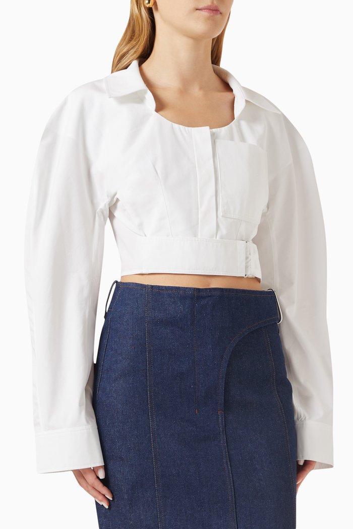 

La Chemise Obra Top in Cotton, White