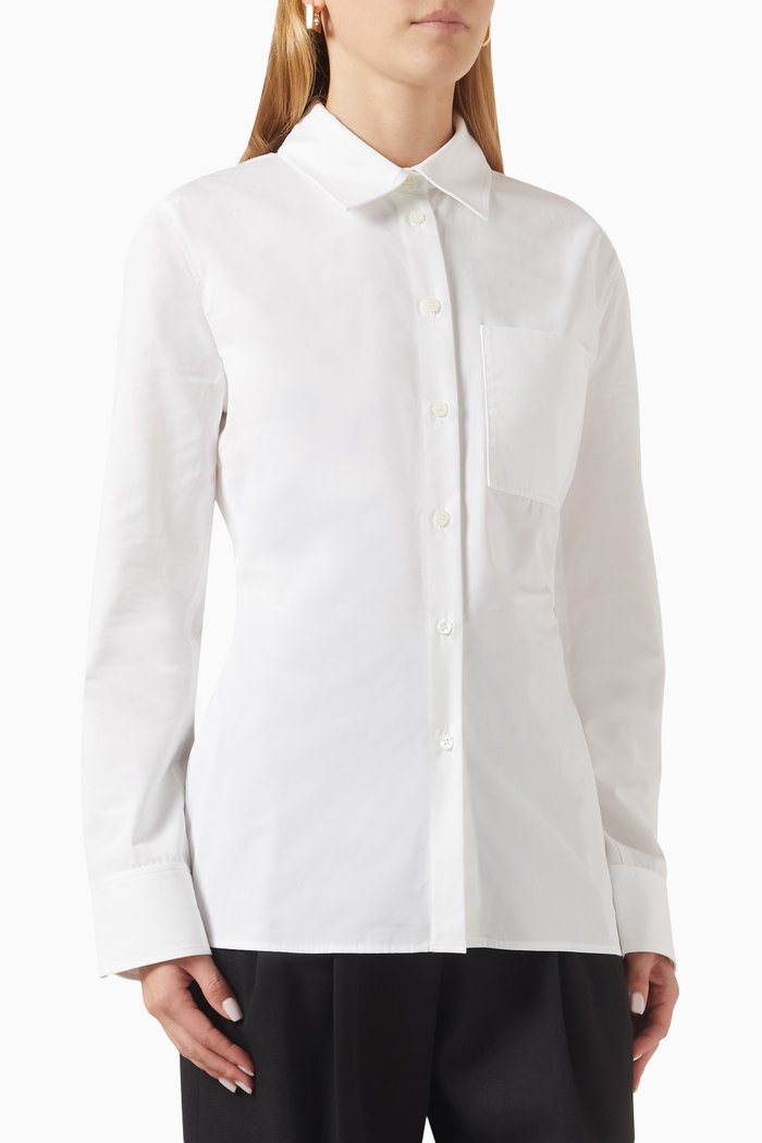 

La Chemise de Costume Shirt in Cotton, White