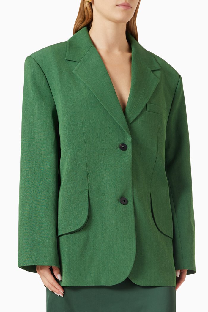 

La Veste Titolo Oversized Blazer, Green