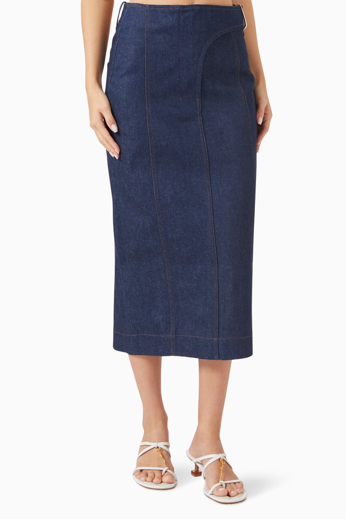 

La Jupe de-Nîmes Obra Skirt, Blue