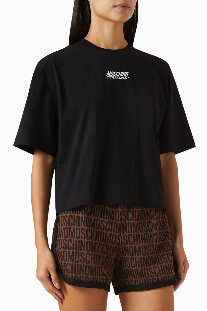 

Logo T-shirt in Cotton Jersey, Black