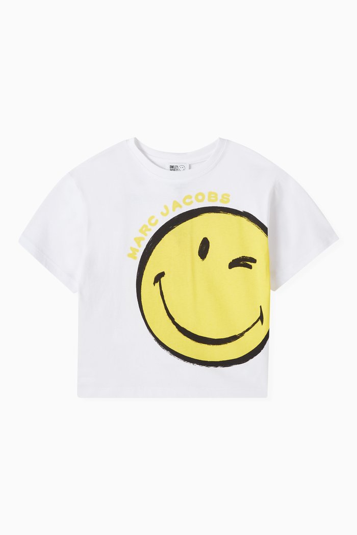 

x SmileyWorld T-shirt in Organic Cotton, White