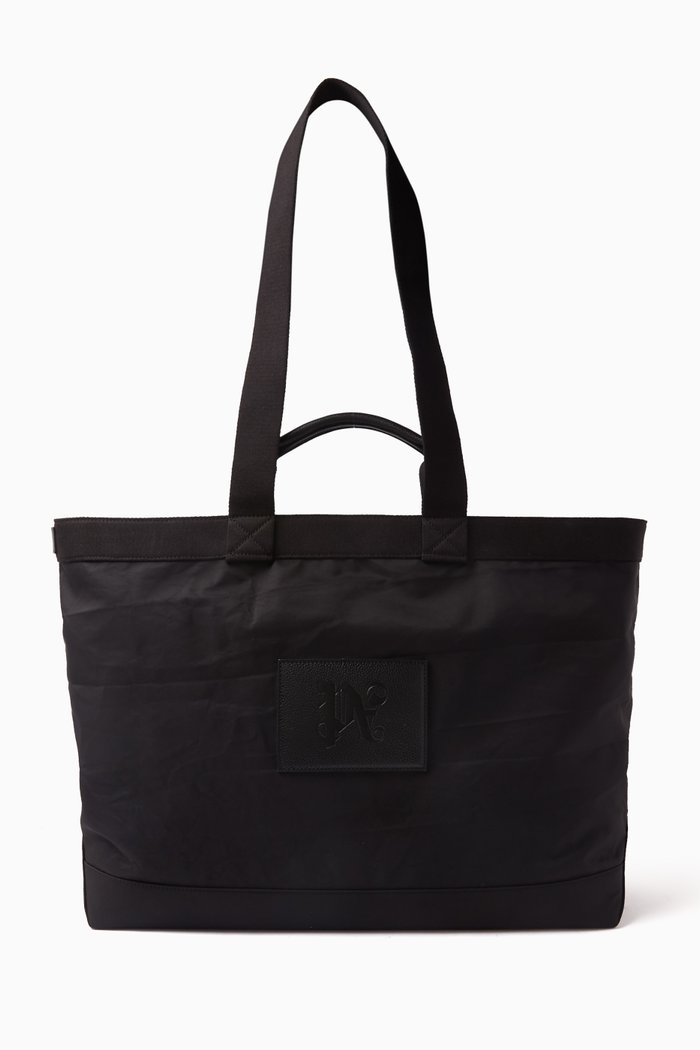 

Monogram Tote Bag in Nylon, Black