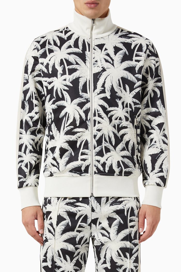 

Palms Print Track Jacket, Multicolour