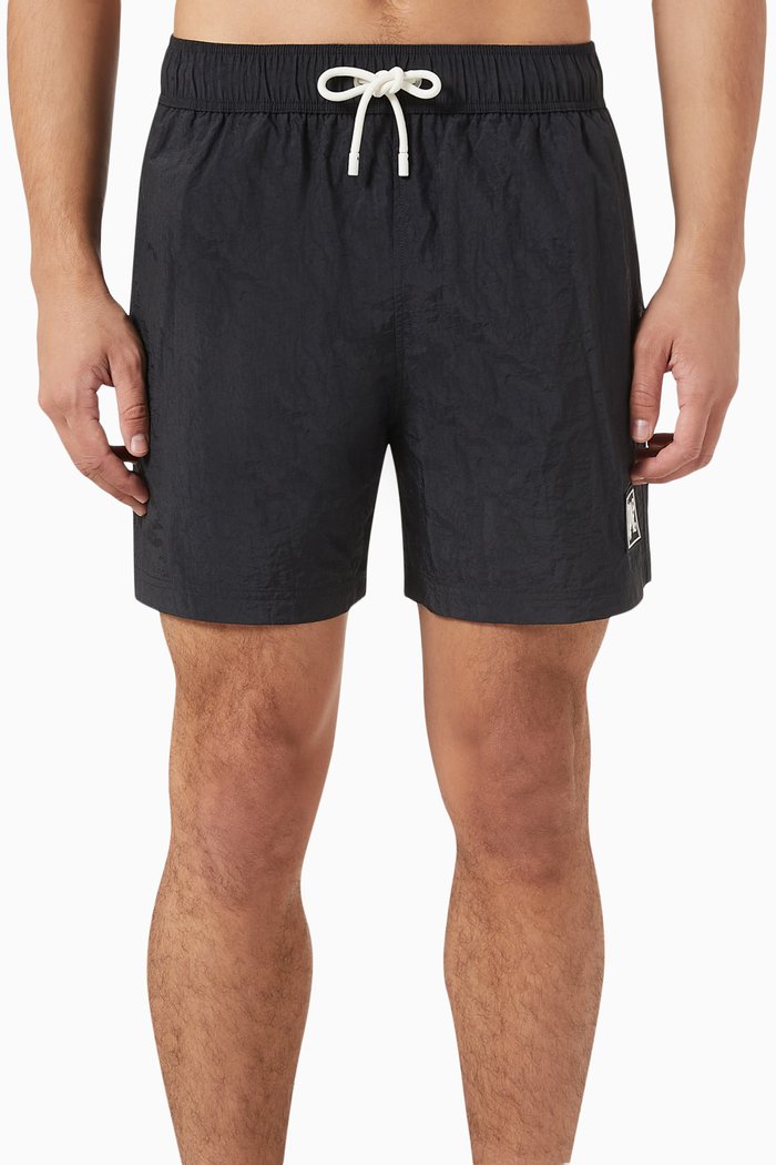 

Monogram Swim Shorts in Nylon, Black