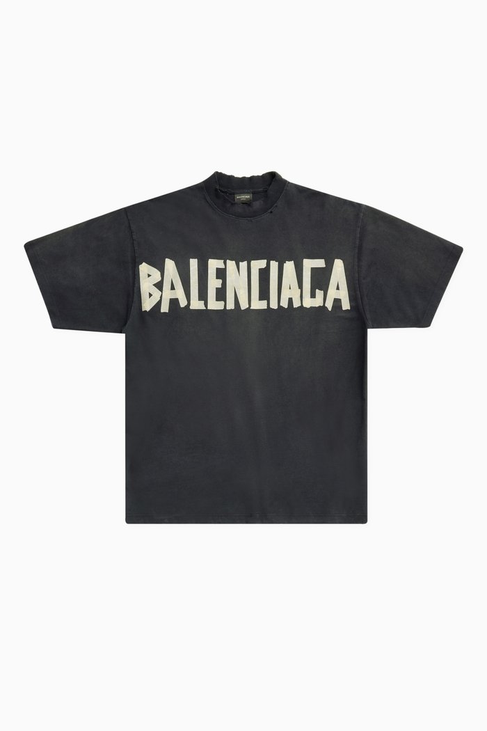 

Unisex Tape Type Medium-fit T-shirt in Vintage-jersey, Black