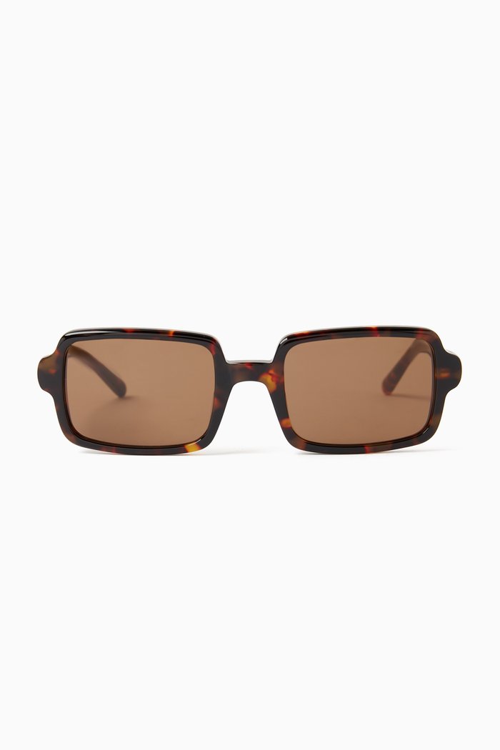 

Mia Square Sunglasses in Acetate, Brown