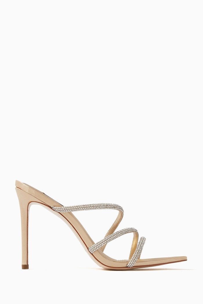 

Deva 100 Crystal-embellished Sandals in Nappa, Gold