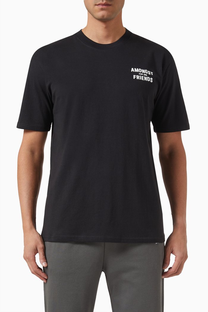 

Mars T-shirt in Cotton-jersey, Black