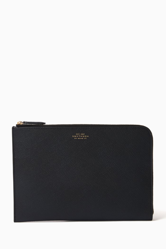 

Slim Pouch in Panama, Black