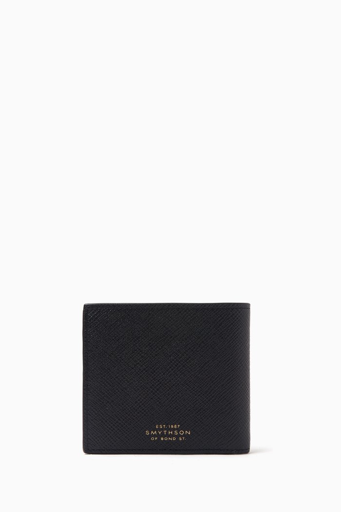 

Panama 6 Card Slot Wallet in Crossgrain Leather, Blue