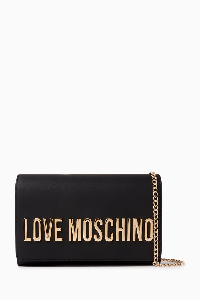 

Small Smart Daily Crossbody Bag in Faux Leather, Black