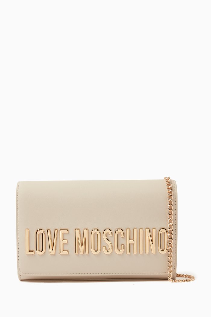 

Small Smart Daily Crossbody Bag in Faux Leather, White