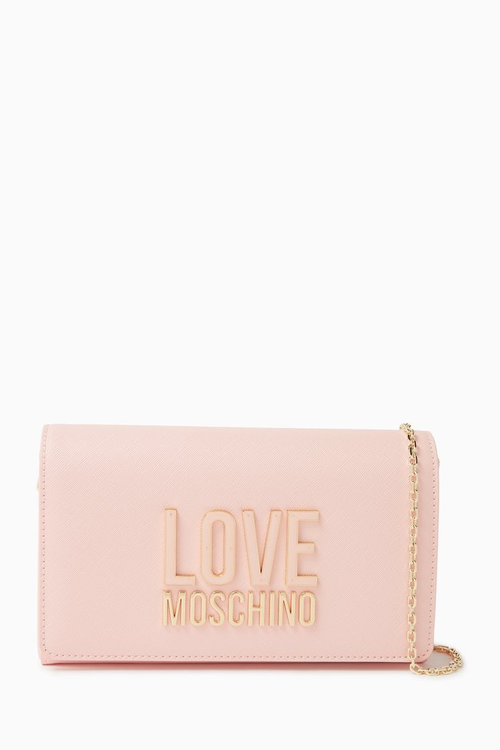 

Small Smart Daily Crossbody Bag in Faux Leather, Pink